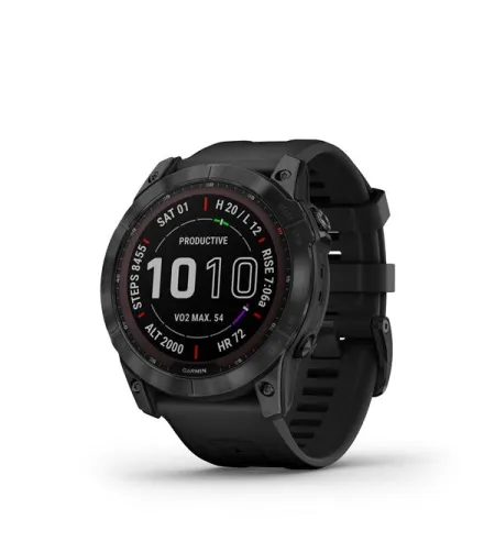 fenix 7X Sapph Sol Black DLC Ti w/Black Band EMEA