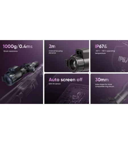 Цифровой прицел HIKMICRO ALPEX 4K Lite LRF A40EL (с лазерным дальномером)