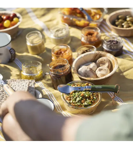 Набор для пикника - вилка и ложка для ножа Nr. 8. Opinel