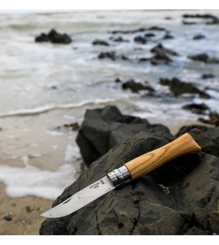 Knife Nr. 06, Stainless steel, Olive Wood, Opinel