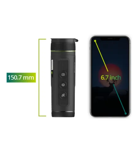 PIXFRA MILE 2 PFI-M425 400x300 25 mm 1x-8x 50 Hz „Wi-Fi&ldquo; terminė monokulinė kamera