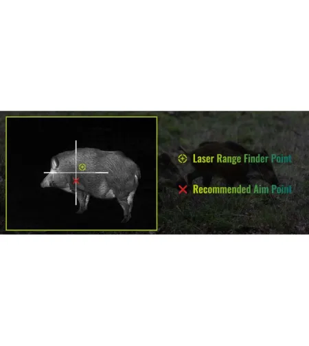 PIXFRA CHIRON C650LRF 640x512 50 mm 1x-8x 50 Hz „Wi-Fi&ldquo; terminio vaizdo taikiklis