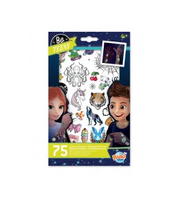 75 смываемых татуировок - фосфоресцирующие, Buki