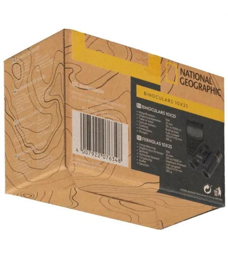 NATIONAL GEOGRAPHIC 10x25 kabatas binoklis