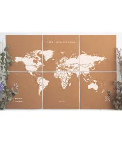 Puzzle Map XL - White Miss Wood