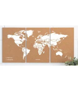 Miss Wood Puzzle Map M - White