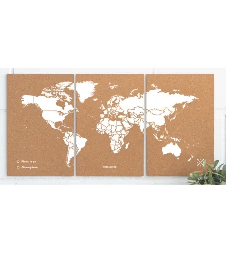 Korķa karte M - Balta Miss Wood