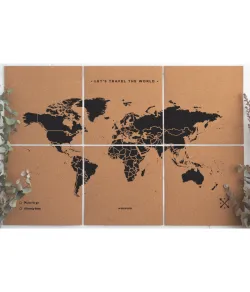 Miss Wood Puzzle Map XL - Black