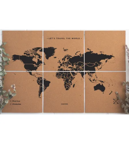 Miss Wood Puzzle Map XL - Black