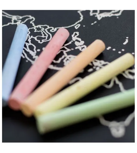 Miss Wood World map Chalkboard L