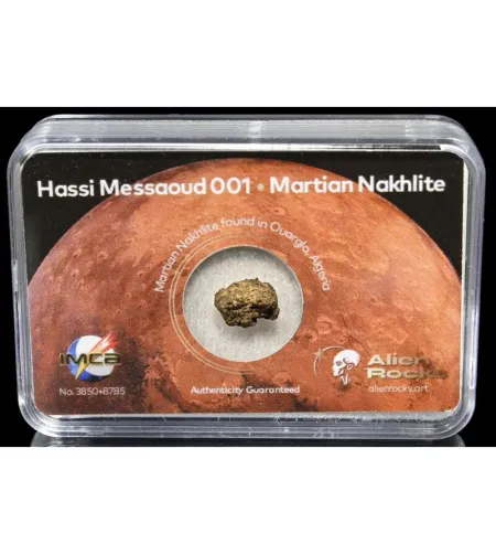 Alien Rocks Hassi Messaoud meteorīti no Marsa, 0,1–0,2 grami