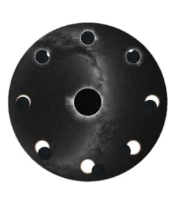 Total Solar Eclipse Astrial disk