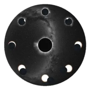 Total Solar Eclipse Astrial disk