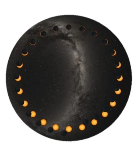 Annular Solar Eclipse Astrial disk