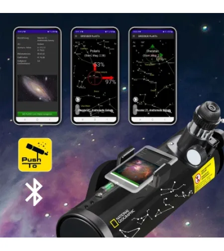 NATIONAL GEOGRAPHIC Smart Telescope PushTo NT-76/350