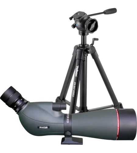 Kit Focus Viewmaster 20-60x80, Velbon EX-647