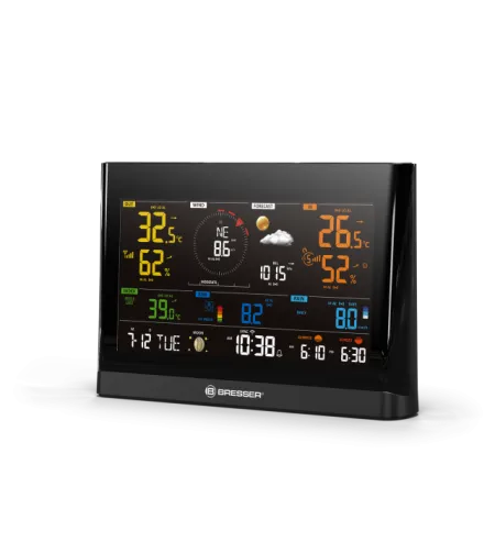 BRESSER WLAN Comfort Weather Center с профессиональным датчиком 7-в-1 и современным цветны