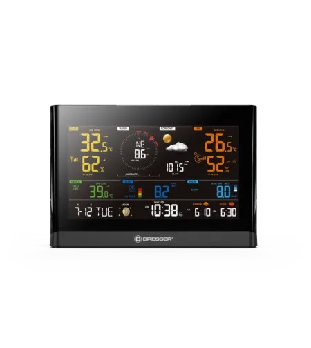 BRESSER WLAN Comfort Weather Center с профессиональным датчиком 7-в-1 и современным цветны