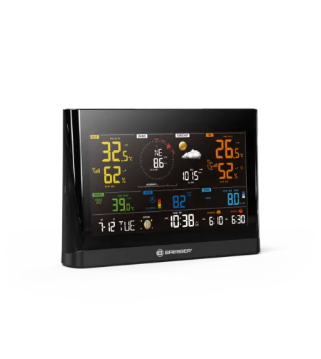 BRESSER WLAN Comfort Weather Center с профессиональным датчиком 7-в-1 и современным цветны