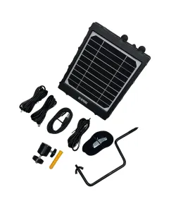 Burrel solar panel with internal battery