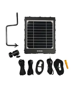 Burrel solar panel with internal battery