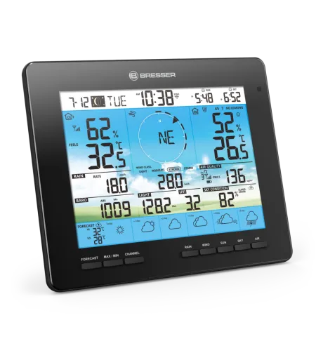 BRESSER 7-in-1 saules 6 dienu 4CAST PRO Wi-Fi Weather Centre