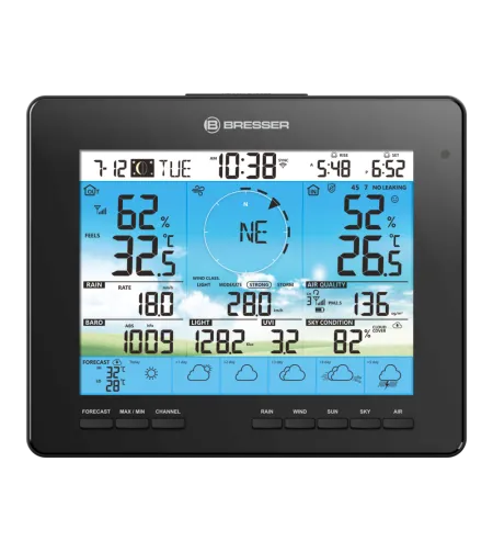BRESSER 7-in-1 saules 6 dienu 4CAST PRO Wi-Fi Weather Centre