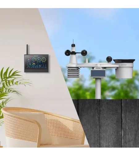 BRESSER 9-in-1 MeteoChamp HD WiFi laika stacija