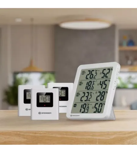 BRESSER Quadro NV Termo-Higrometrs balts