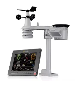 NATIONAL GEOGRAPHIC Viedā Tuya meteoroloģiskā stacija ar 7-in-1 sensoru