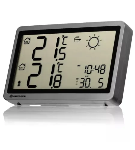 BRESSER namų meteorologinė stotelė MeteoTemp HZ antracito spalvos