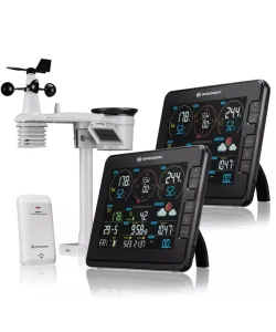 BRESSER Professional 7-in-1 Wi-Fi Weather Station with Additional Base Station