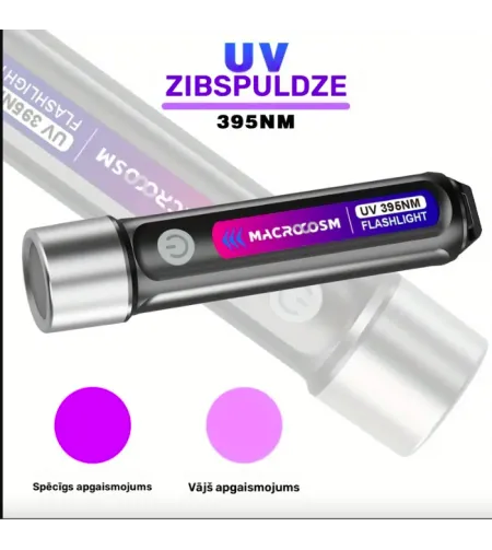 UV-LED-lamp 395nm - USB-laetav