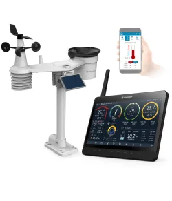 BRESSER MeteoChamp 9-in-1 Wi-Fi meteoroloģiskā stacija ar digitālo foto rāmi