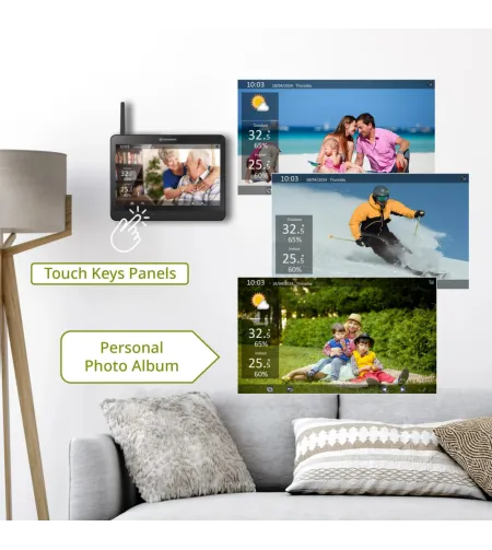 BRESSER MeteoChamp 9-ühes WiFi-ilmajaam digitaalse pildiraamiga