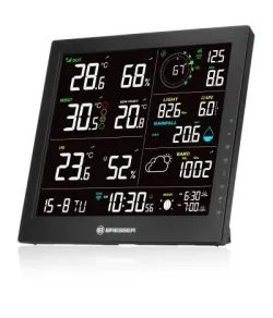 BRESSER 8-in-1 MeteoTemp JW Wi-Fi mājas meteoroloģiskā stacija