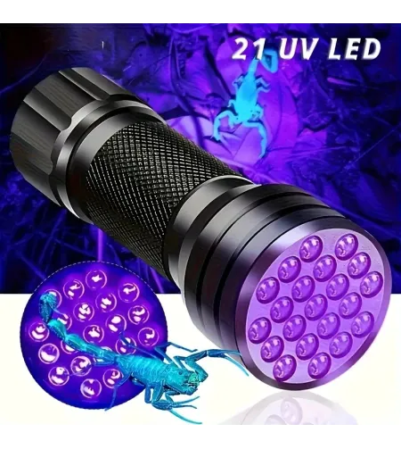 21 LED UV lukturītis
