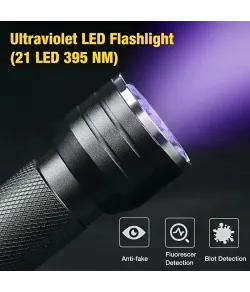21 LED UV lukturītis