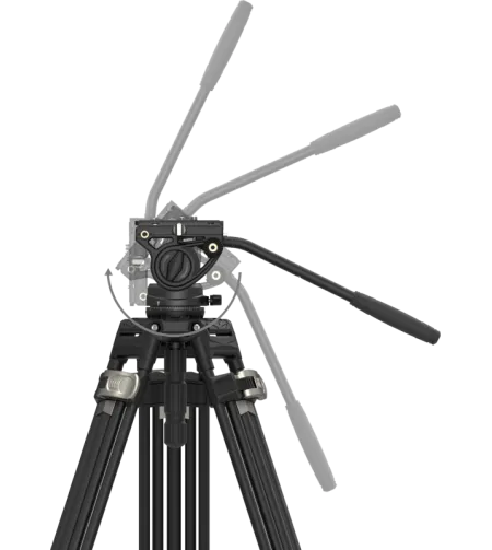 SmallRig 4163 Heavy-Duty Aluminium Video Tripod Kit FreeBlazer AD-80