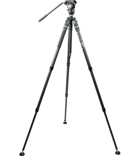 Sirui One Step Height Adjustment Carbon Video Tripod Kit SVS60 + S3