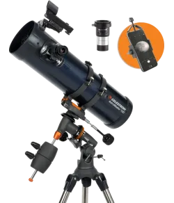 Celestron Astromaster Reflector 130EQ with phoneadapter and T2-Barlow