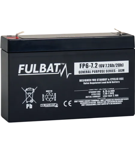 Аккумулятор FULBAT AGM-FP 6V-7.2Ah