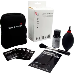 Kite lens cleaning kit