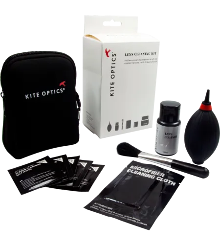 Kite lens cleaning kit