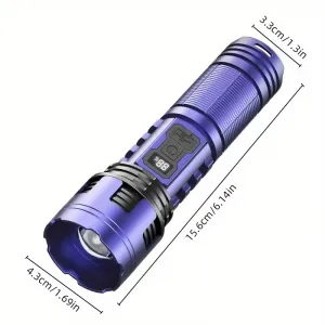Super Bright Tactical LED Rechargeable Flashlight