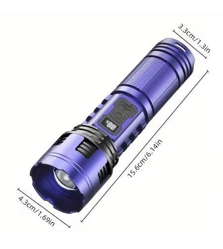 Super Bright Tactical LED Rechargeable Flashlight
