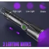 UV Ultra Violet LED Flashlight Blacklight Light 395 nM Inspection Lamp Torch
