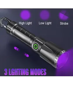 UV ultraviolett LED taskulamp 395 nM koos zoomiga